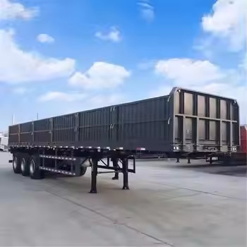 CIMC Pabrik Langsung 3/4 Poros Pengangkutan Bangunan Material lainnya Bulk Pagar Kargo Trailer