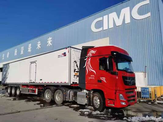 Bahan bakar Diesel baru Steel Cold Storage Van Light Duty Kulkas Makanan Beku Semi Trailer