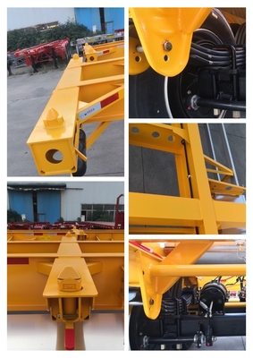 CIMC Kendaraan Kualitas Produk Pabrik 3 Axle Skeleton Semi-trailer