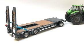 Sistem Ramp Hydraulic Low Bed Draw Bar Full Trailer Untuk Dijual