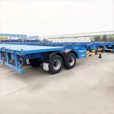 CIMC 2/3 Poros Beban 40-45 Ton 20/40 kaki Kontainer Sasis Skeleton Traktor Semi Trailer