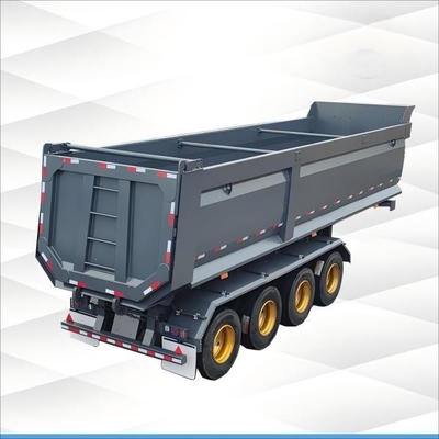 Afrika Heavy-Duty Dump Truck Semi Trailer: Dirancang untuk Pengangkutan dan Pengungkapan Bahan dan Sampah yang Efisien