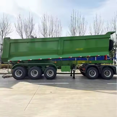 CIMC Customized Heavy Duty Mining Transport Delivery Dumper Truck Semi Trailer 40 Meter Kubik 3 Axle U-Shaped Rear Dump Tipper Truck
