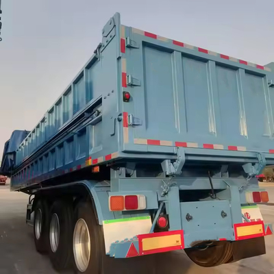 CIMC High Strength Steel 3-Axle Dump Trailer Side Dump Semi-Truck dengan Harga Pabrik Trailer Truk Komersial