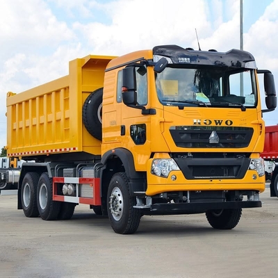 Howo Brand 6x4 Dump Truck 375 Kekuatan Kuda Transmisi Manual Diesel Bahan Bakar Kondisi Baru Untuk Konstruksi Di Afrika