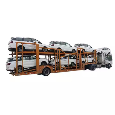 2 3 Axle 6 8 10 Pengangkutan mobil Semi-Trailer Double-Decker Trailer untuk Trak Trak