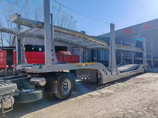 2/ 3 Axle Heavy Duty Truck Transportasi Mobil Utilitas Pengangkut Semi Trailer