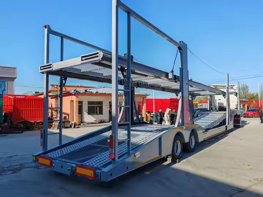 40 Ton 60 Ton Mobil Trailer 10 Mobil Transportasi Semi Trailer Mobil Pengangkut Semi Truk Trailer