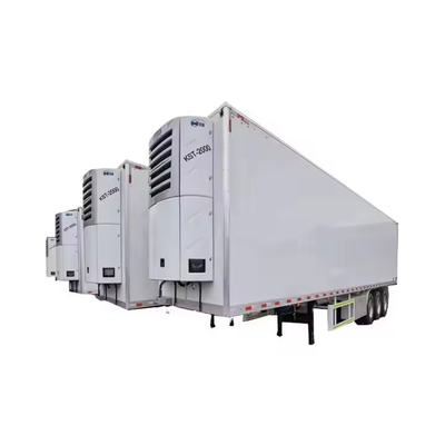 CIMC Van Pendingin Biaya 3 Axle Dek Kulkas Prime Kargo Reefer Semi Trailer Pendingin Semi Trailer Pendingin Van Trailer