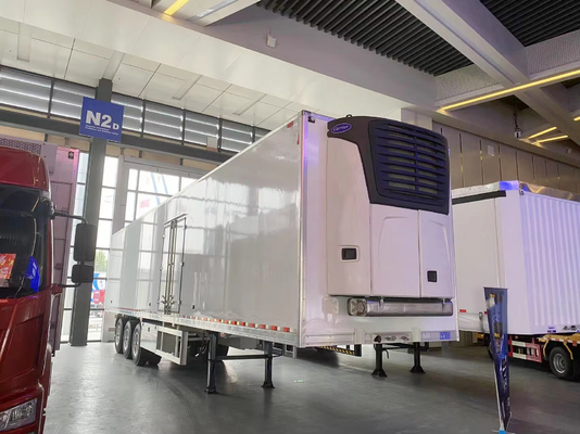 3 axle Refrigerated Truck Trailer Cryogenic Semi Trailer Freezer Trailer