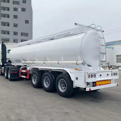 Tanker bahan bakar minyak bensin Tanker bahan bakar Semi truk trailer 40000 45000 liter Semi trailer baja kekuatan tinggi 70tons