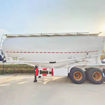 Tangki semen Bulk Semi trailer 3 poros 60 meter kubik Tangki semen bulk Semi trailer