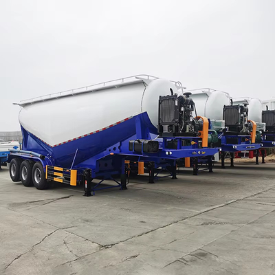 3 Axles Bulk Cement Tanker Powder Transport tank Semi trailer