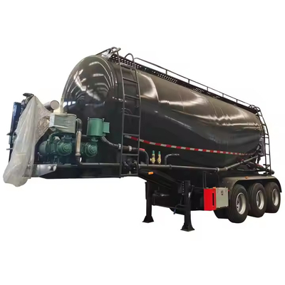 China Pabrik Harga Murah Cement Bulker Trailer 4 Alex 45cbm Powder Bulk Cement Tanker Truck Transporter Cement Tanker