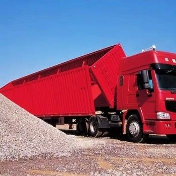 3-Axis Tipping Coal Mine Transportation Semi Trailer Dirancang Untuk Pengangkutan Efisien Pengungkapan Batubara Pasir