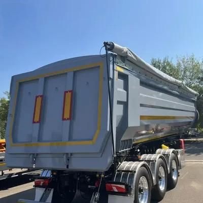 35 Meter Kubik Bentuk U 60 Ton Hidraulik Belakang Pengungsian Truk dump tugas berat