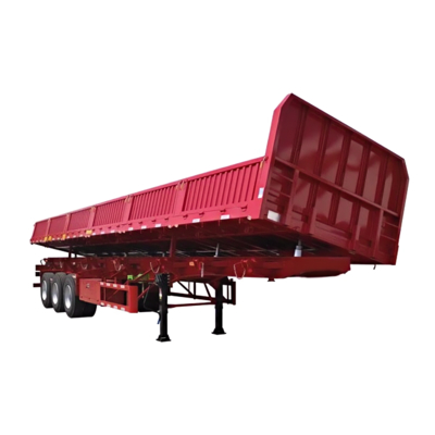 Semi trailer pengangkutan tambang batubara 3 poros