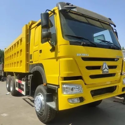 Berat kendaraan bruto 10-15T Sinotruck HOWO 6X4 Dump Truck Tipper 371HP 360° Kamera belakang