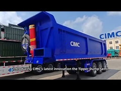 CIMC 3-Axis Back Flip Semi-Trailer Side Tipper Dump Truck